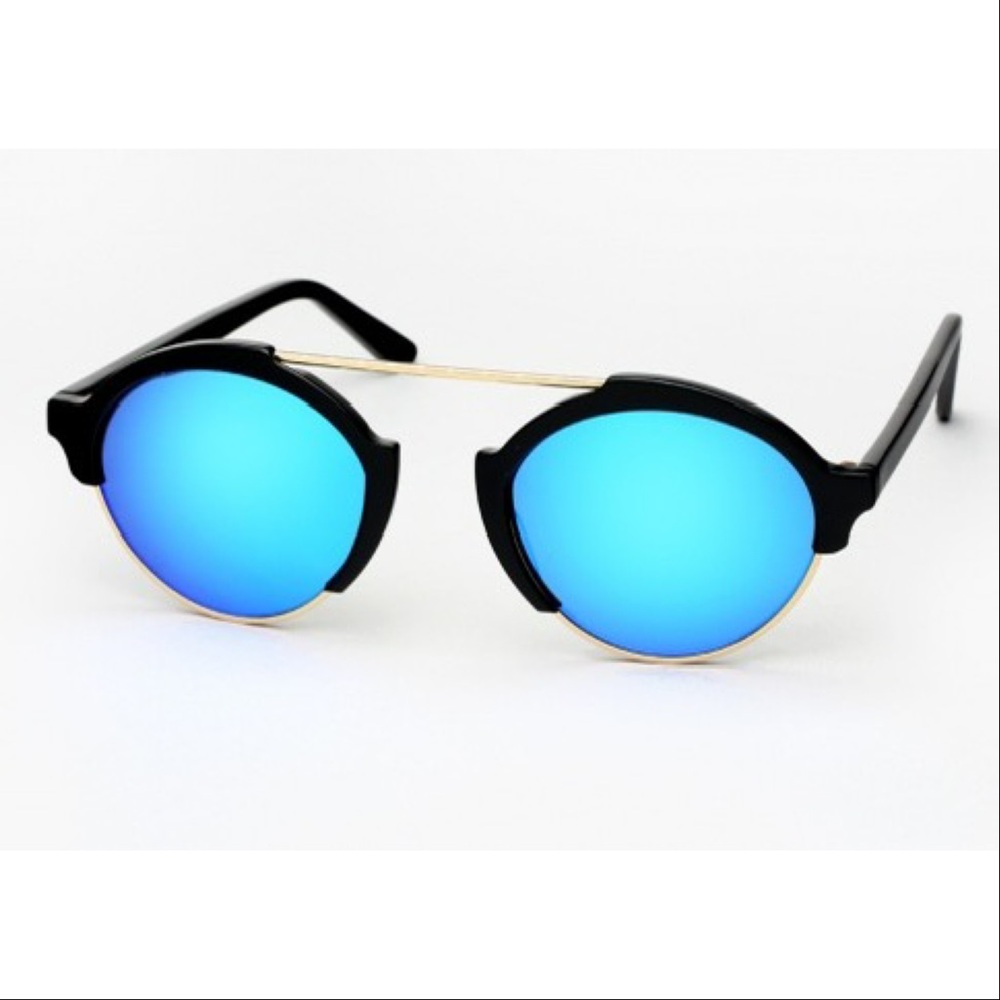 Illesteva Milan III Blue Mirror Sunglasses